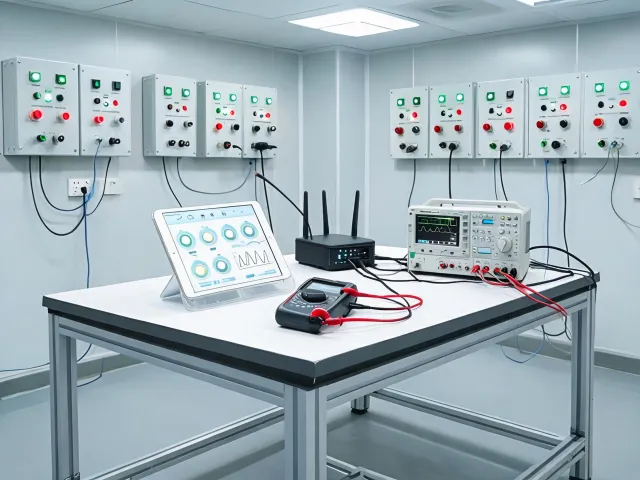 Connected control network test room