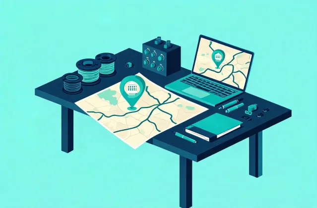Lutron Switch project desk location map